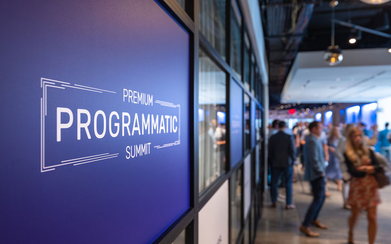 Image of branding at the Premium Programmatic Summit