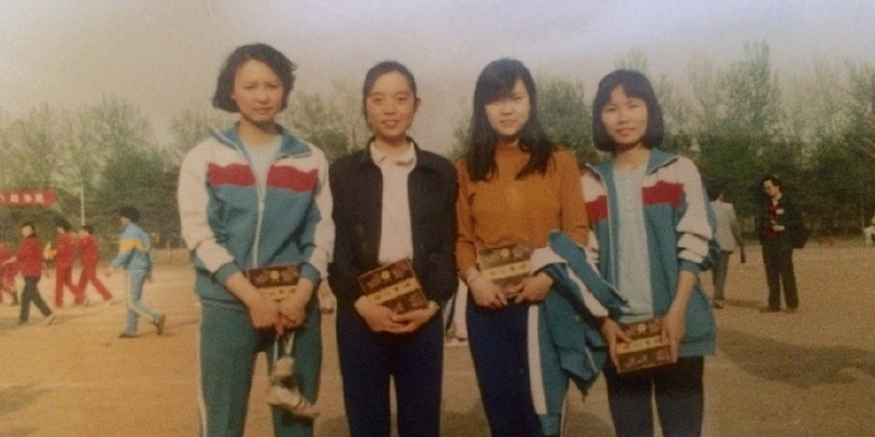 Yuling with her peers taken after a 4x100m relay competition
