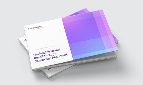 FreeWheel Viewer Experience Lab, image of the report cover printed as a booklet