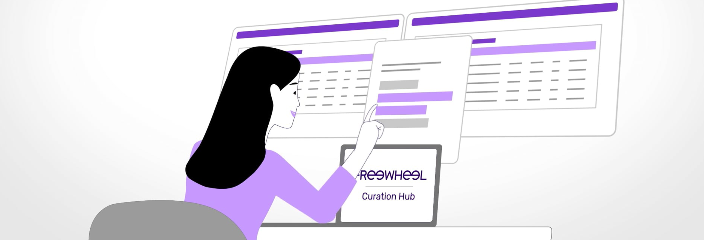 Illustration of FreeWheel Curation Hub