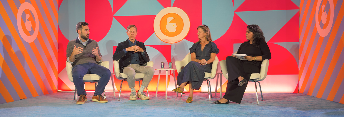 Panelists on stage at Advertising Week 2026